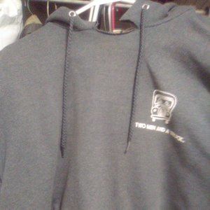 TWO MEN AND A TRUCK Grey hoodie Large